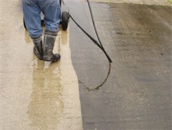 concrete driveway cleaning 
